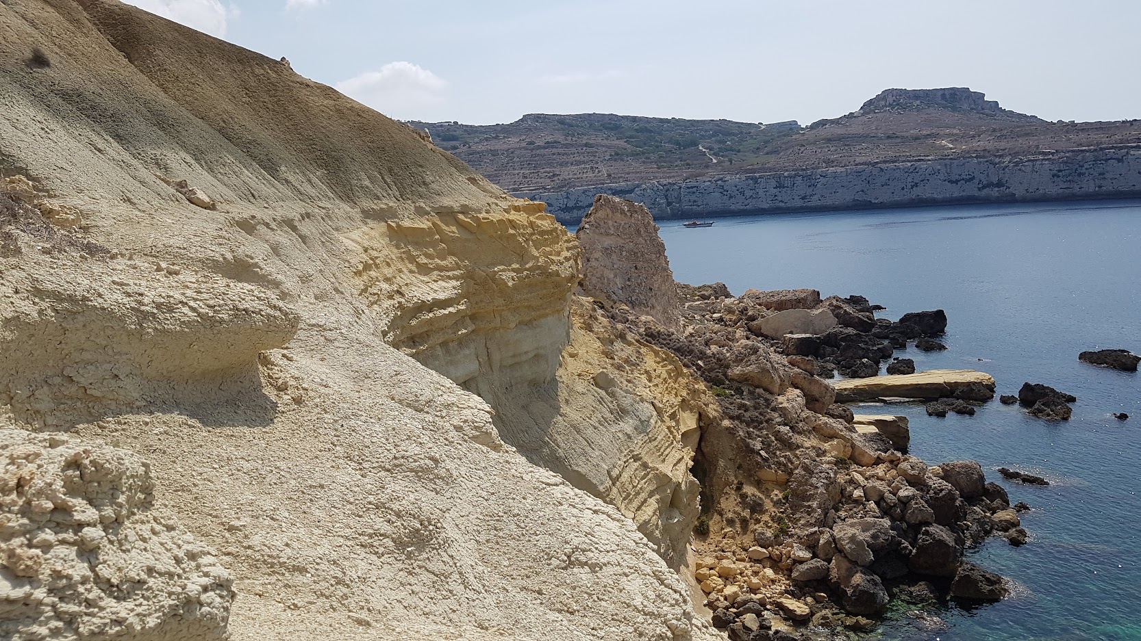 Ras il-Pellegrin outcrop Malta from Raymond Zammit