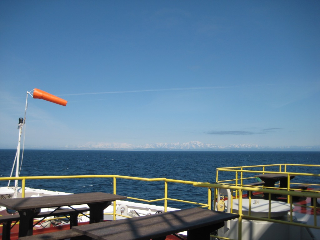 Figure 3: Drilling in the Gulf of Alaska to reconstruct past ice-sheet extent and its interaction with ocean circulation and tectonic uplift. Photo credit: Erin McClymont.